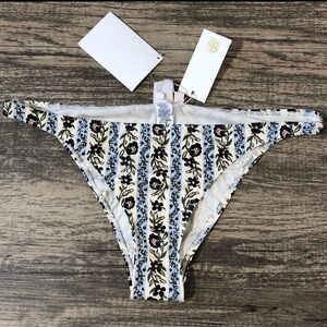 TORY BURCH Low Rise Hipster Bathing / Swim Suit Bottoms Climbing Vines 265 L